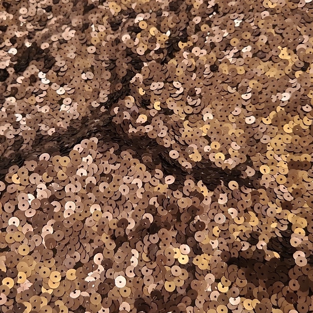Brown sequin Theory mini shift dress size 4! Such a stunner! - Picture 6 of 9